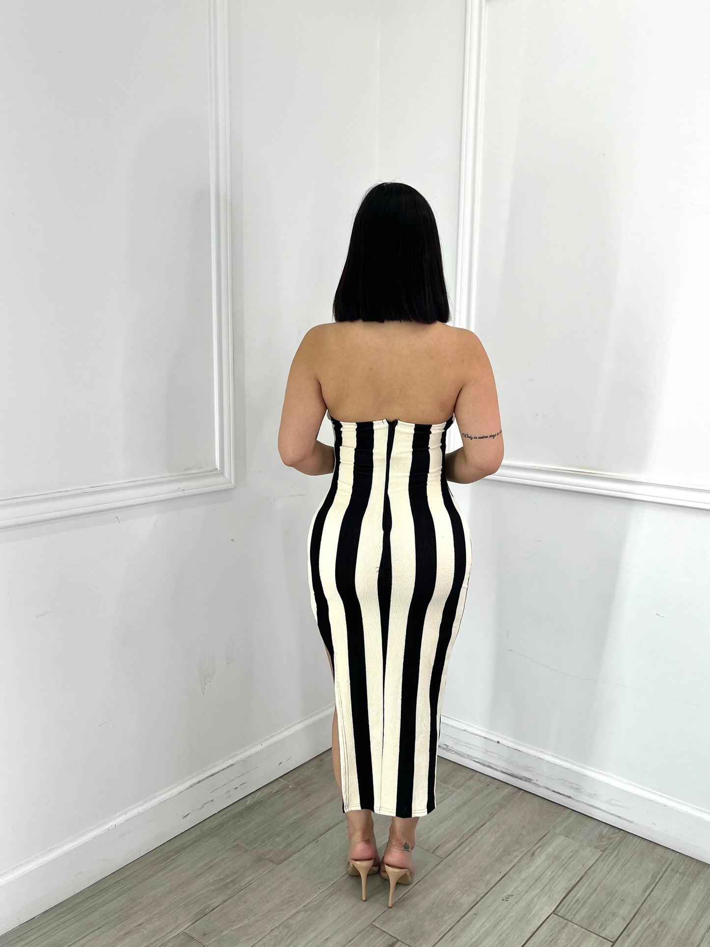 Cutie Long Striped Dress