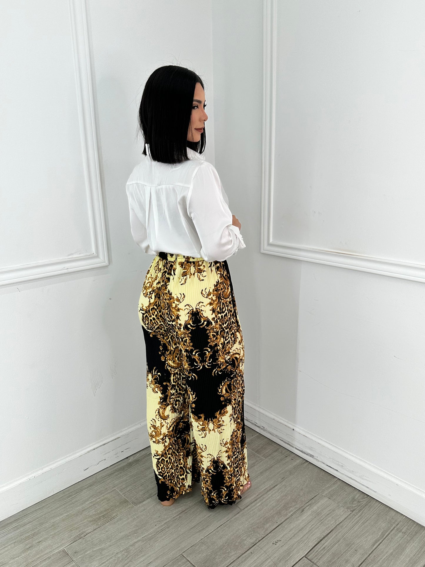 Wide Leg Pants Cheetah