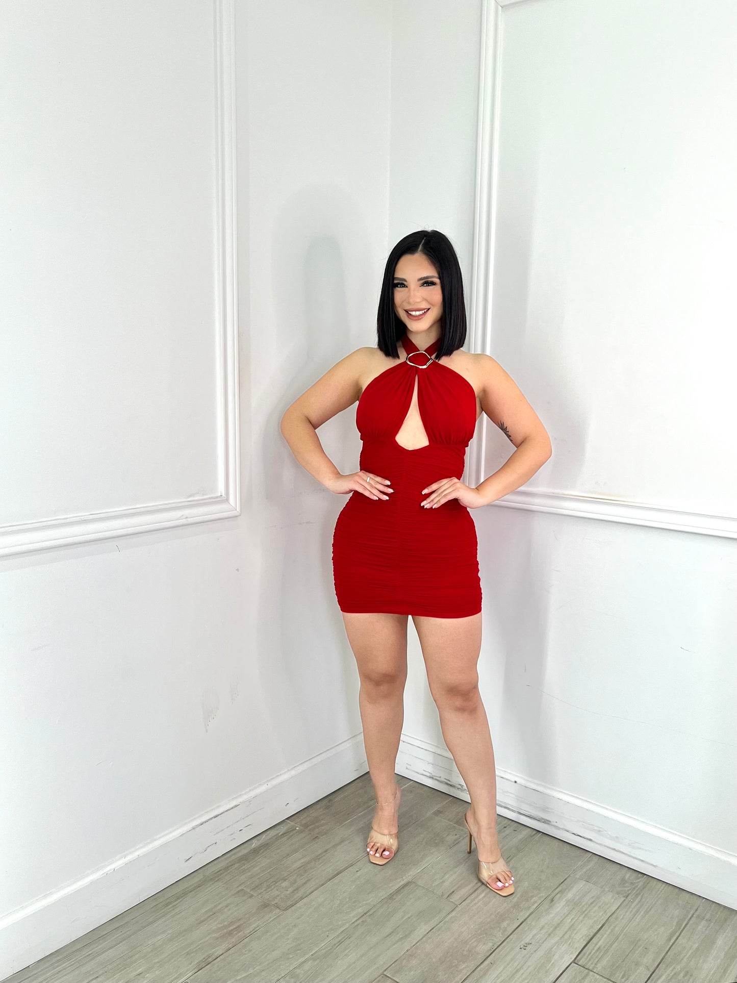 Valencia Dress Red